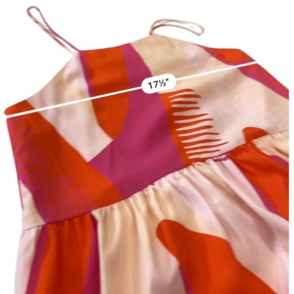 CROSBY by Mollie Burch Pink Orange ELLE Spaghetti Strap mini dress Size SMALL - Picture 8 of 11
